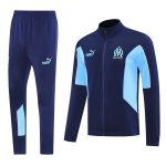 Ensemble Complet Vêtements De Sport Con Zip Larga Marseille 2025 2026 Bleu