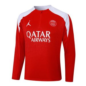 Sweat d'entraînement Paris Saint Germain 2025 2026 Rouge Blanc
