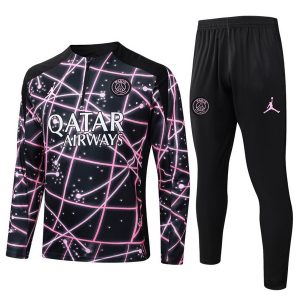 Ensemble Complet Sweat d'entraînement Paris Saint Germain 2025 2026 Noir Rose