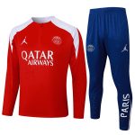 Ensemble Complet Sweat d'entraînement Paris Saint Germain 2025 2026 Rouge Blanc Bleu
