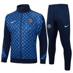 Ensemble Complet Vêtements De Sport Con Zip Larga Paris Saint Germain 2025 2026 Bleu Marine