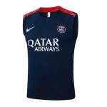 Entraînement sans manches Paris Saint Germain 2025 2026 Bleu Marine Rouge